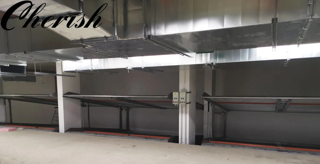 CE Approved 2 4 Post Low Ceiling Home Garage Car Storage Stacker Basement Inclined Tilting Pit Hydraulic Vehicle Park System Underground Elevator Parking Lift