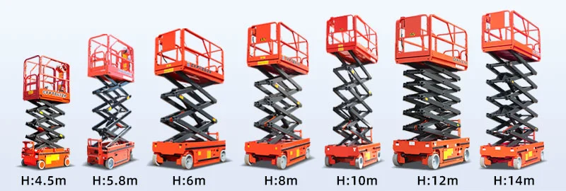 4m-14m Genie Elevators Automatic Mobile Man Lift Platform Hydraulic Electric Scissor Lift