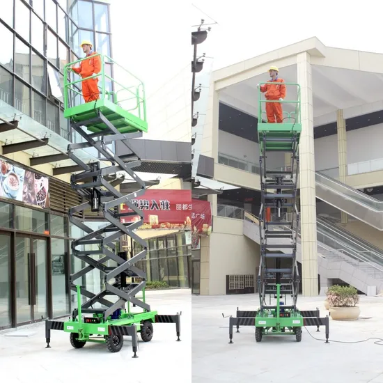 16m Aerial Working Platform Mobile Hydraulic Scissor Lift Equipment