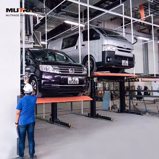 TUV Approved Customizable Hydraulic 2 Post 2 Level Car Parking Lift
